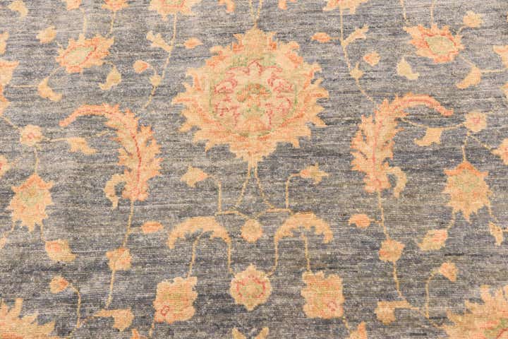 6' 9 x 9' 11 Hand Knotted Peshawar Ziegler Rug