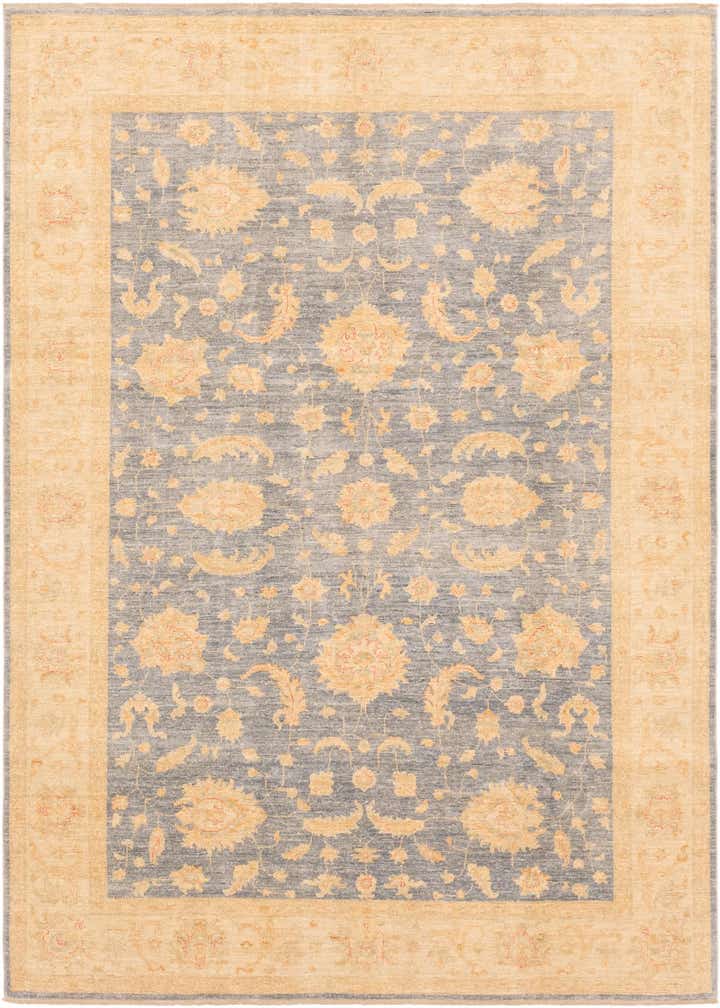 6' 9 x 9' 11 Hand Knotted Peshawar Ziegler Rug