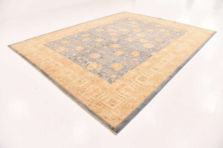 10' x 12' 10 Hand Knotted Peshawar Ziegler Rug