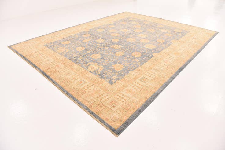 Detail image of 10' x 12' 10 Hand Knotted Peshawar Ziegler Rug