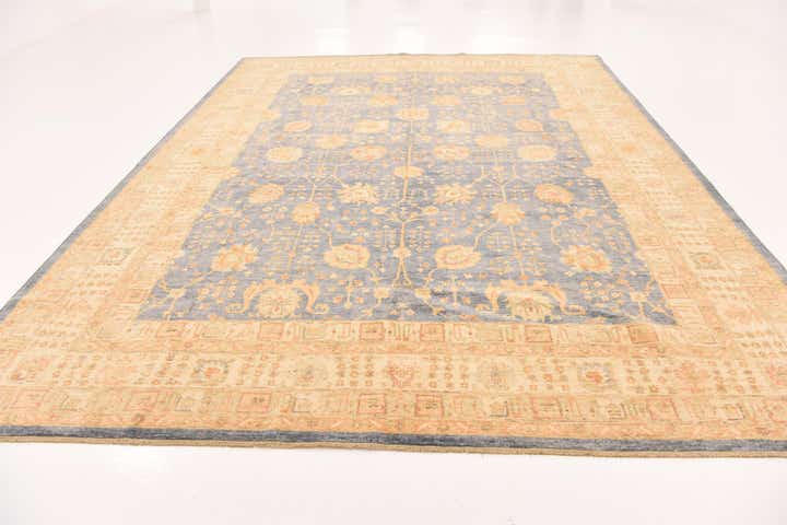 10' x 12' 10 Hand Knotted Peshawar Ziegler Rug