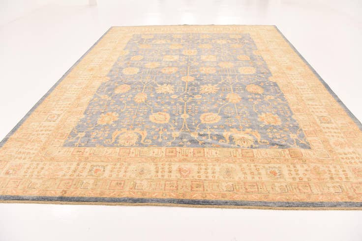 Detail image of 10' x 12' 10 Hand Knotted Peshawar Ziegler Rug
