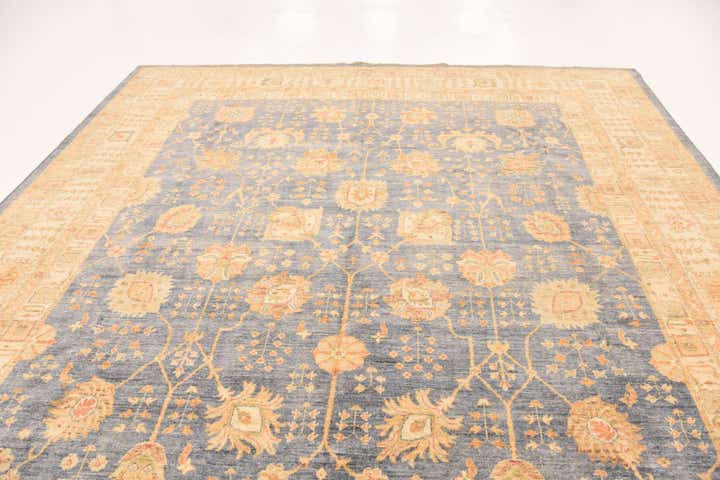 10' x 12' 10 Hand Knotted Peshawar Ziegler Rug