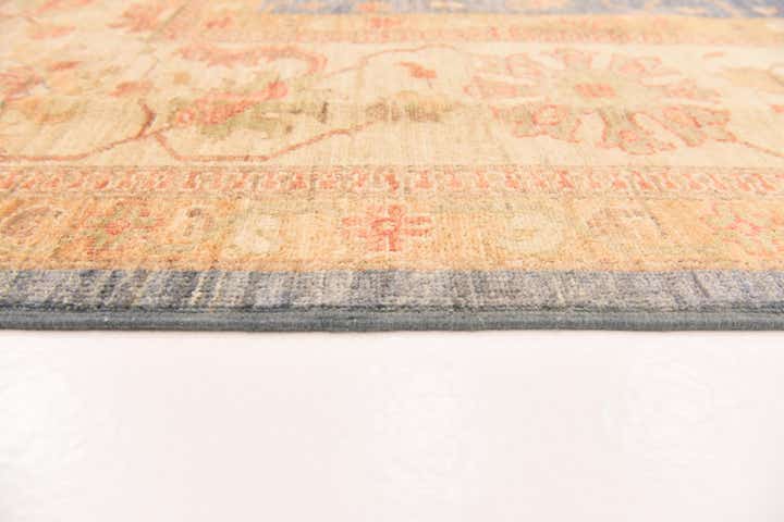 9' x 12' 5 Hand Knotted Peshawar Ziegler Rug