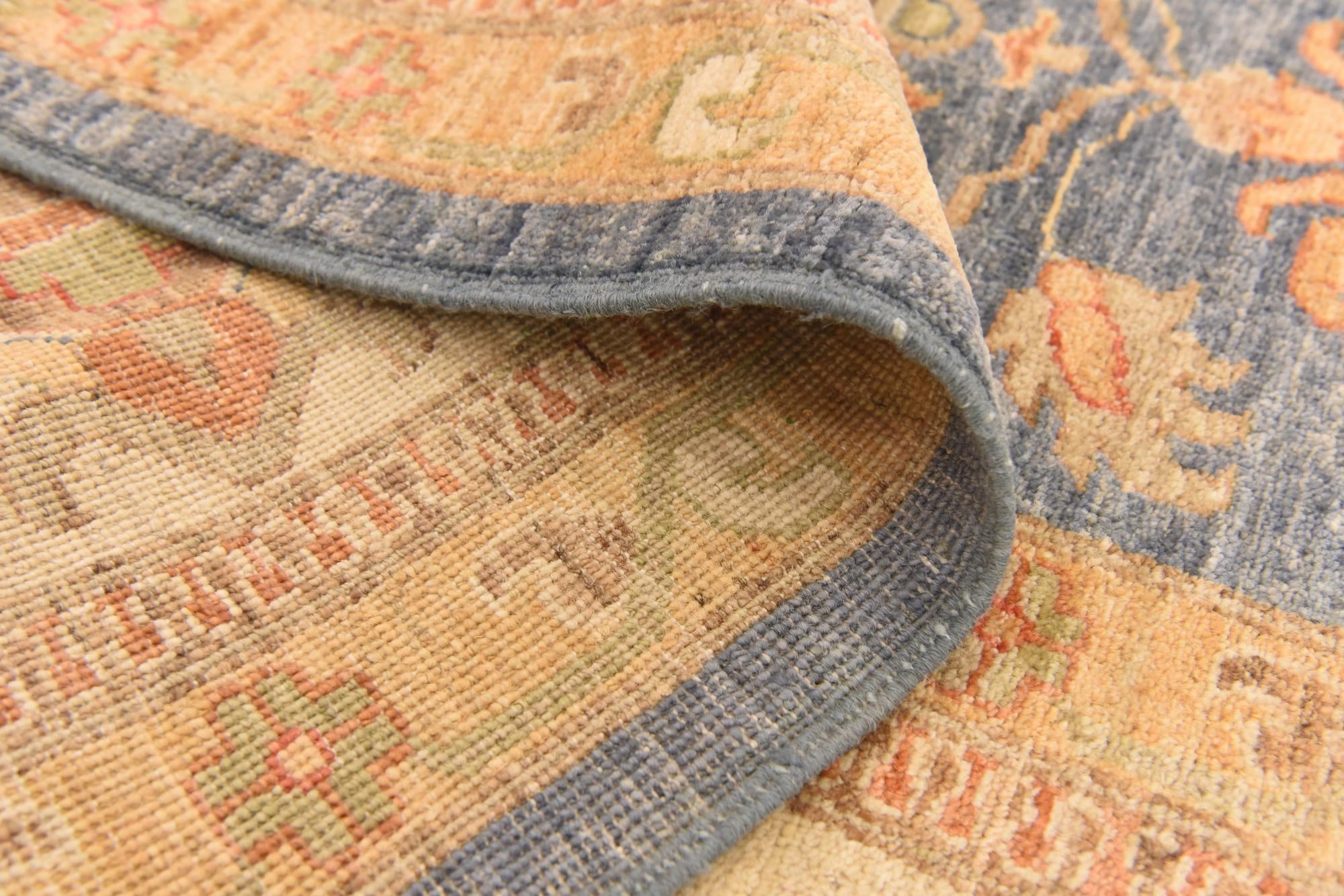9' x 12' 5 Hand Knotted Peshawar Ziegler Rug