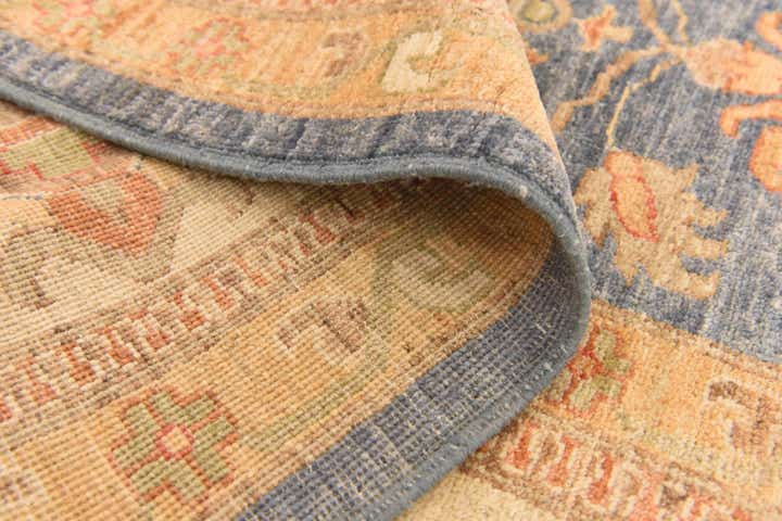 9' x 12' 5 Hand Knotted Peshawar Ziegler Rug