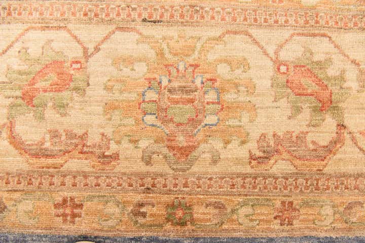 9' x 12' 5 Hand Knotted Peshawar Ziegler Rug
