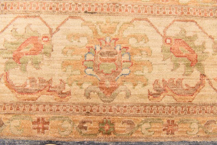 Detail image of 9' x 12' 5 Hand Knotted Peshawar Ziegler Rug