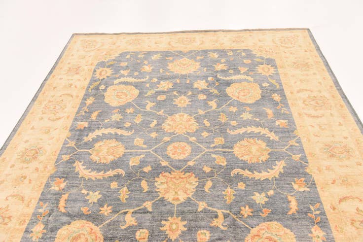 Detail image of 6' 8 x 9' 8 Hand Knotted Peshawar Ziegler Rug