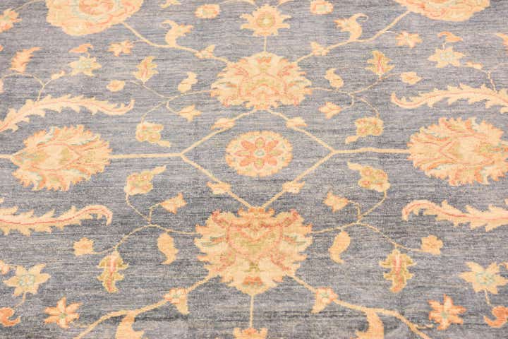 6' 8 x 9' 8 Hand Knotted Peshawar Ziegler Rug