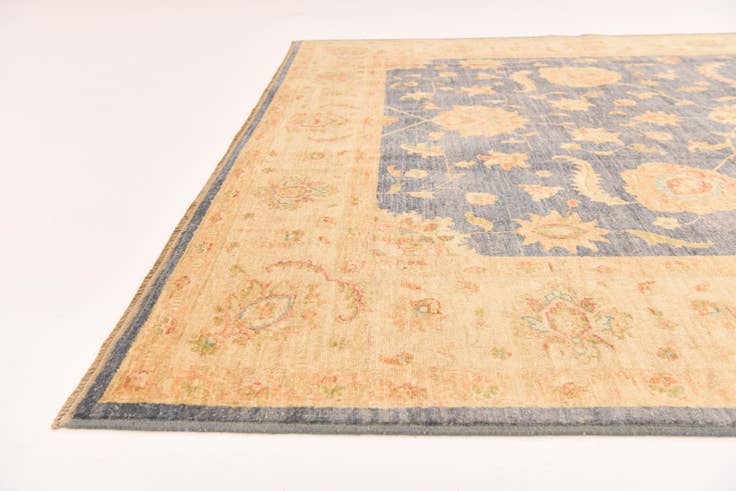 Detail image of 6' 8 x 9' 8 Hand Knotted Peshawar Ziegler Rug