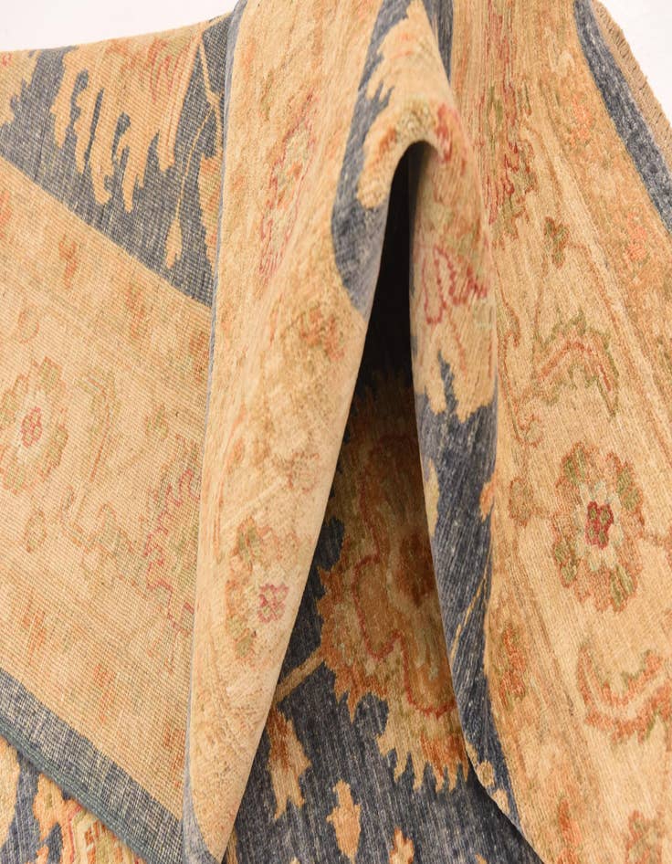 Detail image of 6' 8 x 9'  Hand Knotted Peshawar Ziegler Rug