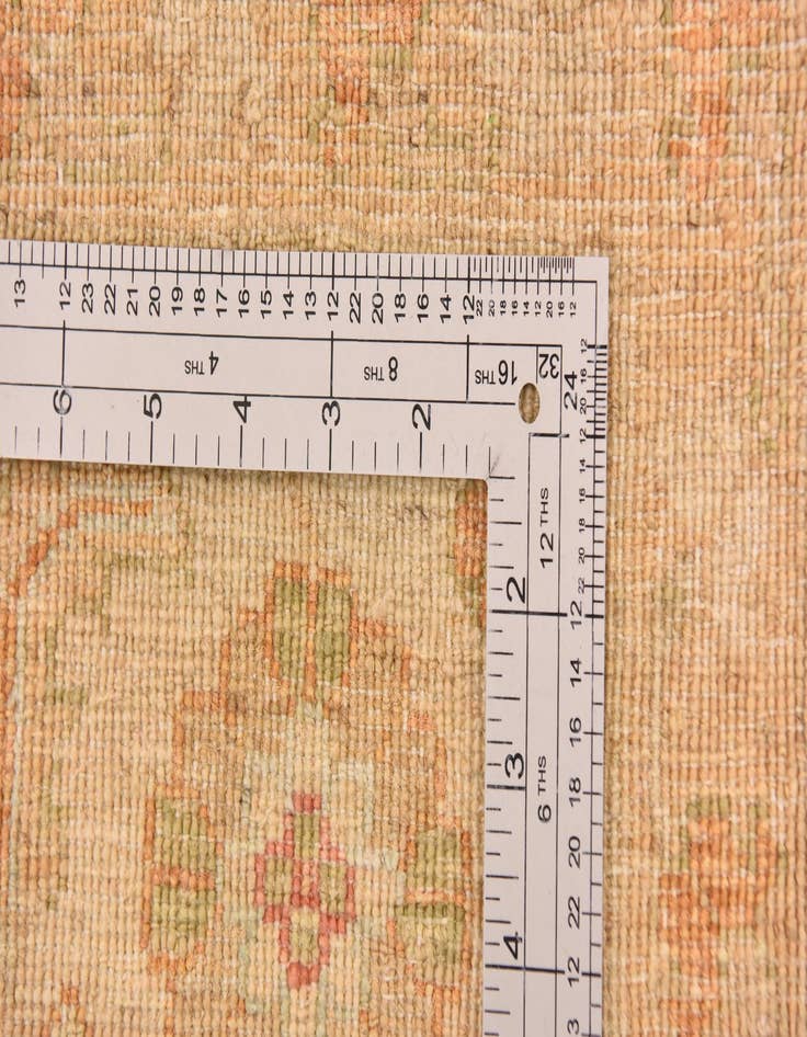 Detail image of 6' 8 x 9'  Hand Knotted Peshawar Ziegler Rug