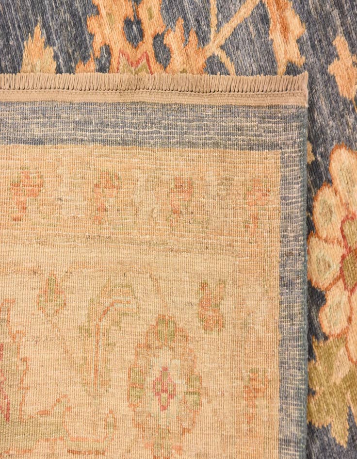 Detail image of 6' 8 x 9'  Hand Knotted Peshawar Ziegler Rug