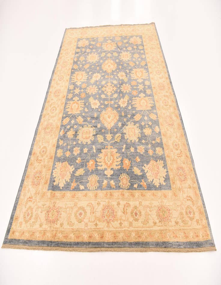 Detail image of 6' 8 x 9'  Hand Knotted Peshawar Ziegler Rug