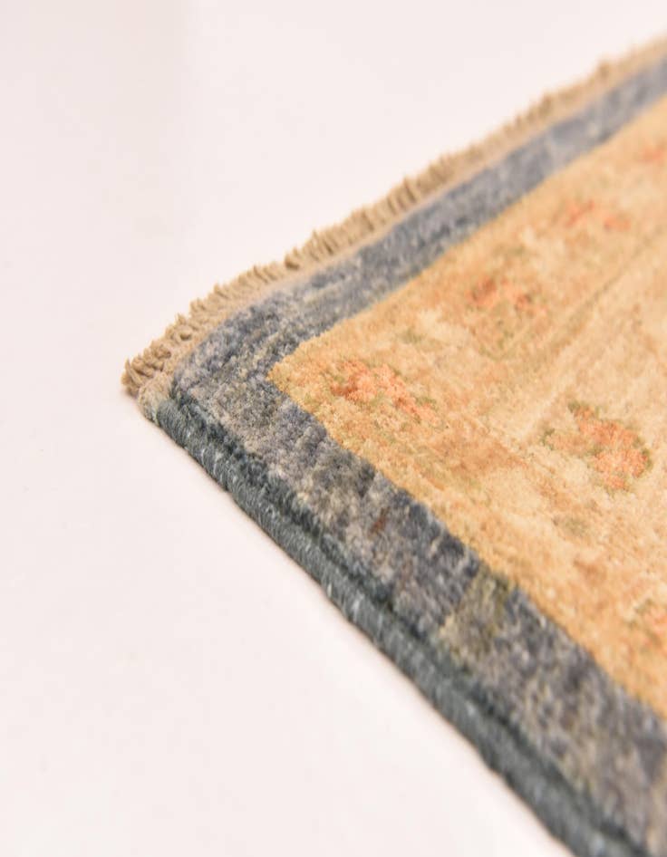 Detail image of 6' 8 x 9'  Hand Knotted Peshawar Ziegler Rug