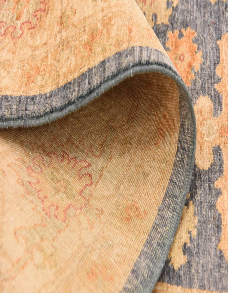 Detail image of 6' 8 x 9'  Hand Knotted Peshawar Ziegler Rug