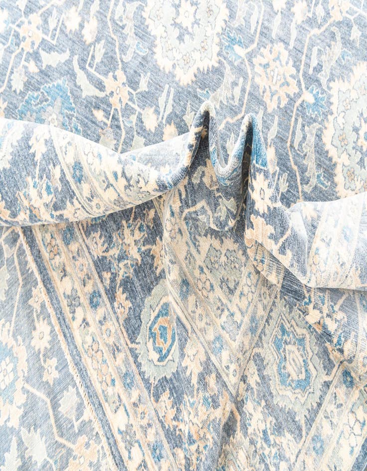 Detail image of 8' 10 x 11' 7 Hand Knotted Peshawar Ziegler Oriental Rug