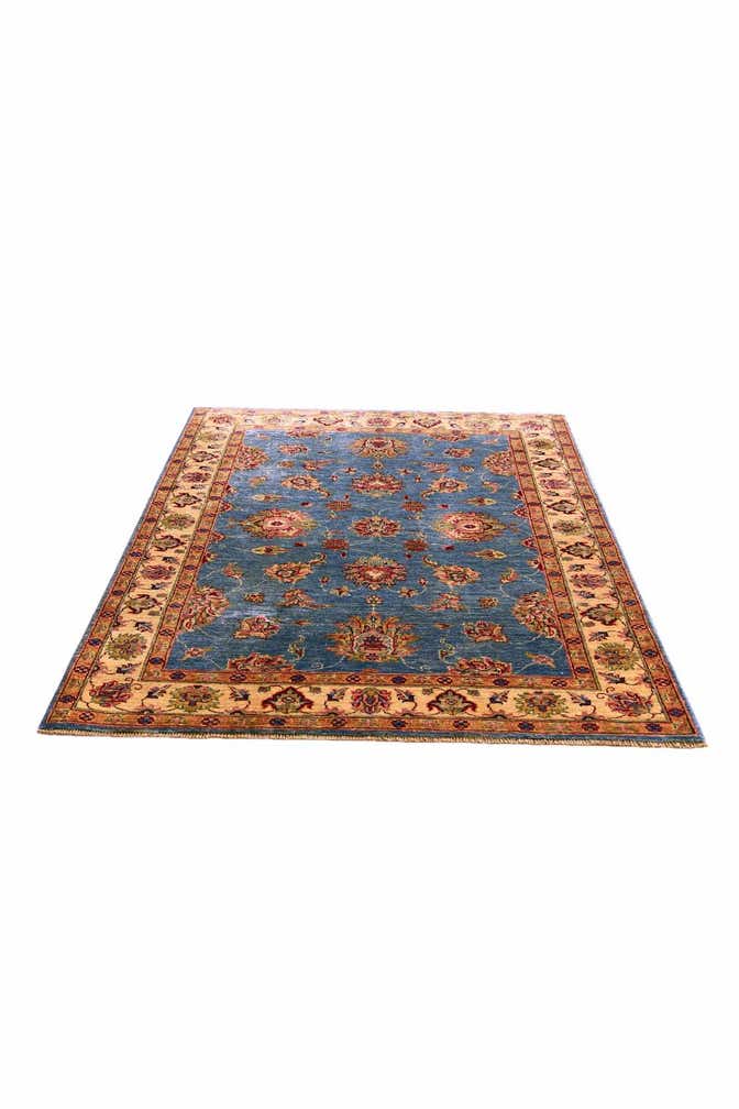 4' 1 x 5' 9 Hand Knotted Peshawar Ziegler Rug