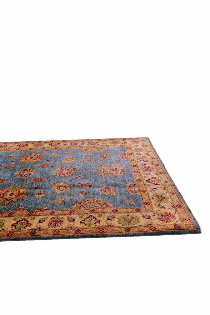 4' 1 x 5' 9 Hand Knotted Peshawar Ziegler Rug