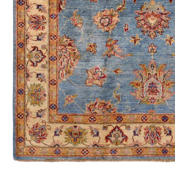 4' 1 x 5' 9 Hand Knotted Peshawar Ziegler Rug