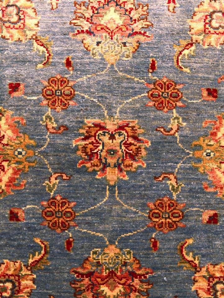 4' 1 x 5' 9 Hand Knotted Peshawar Ziegler Rug