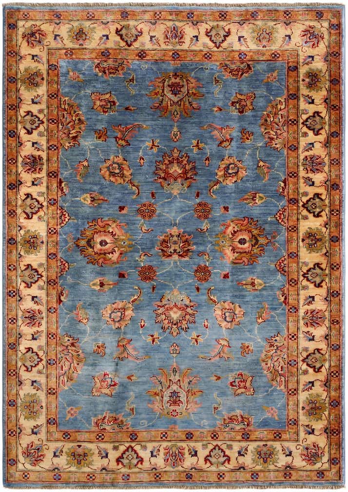 4' 1 x 5' 9 Hand Knotted Peshawar Ziegler Rug