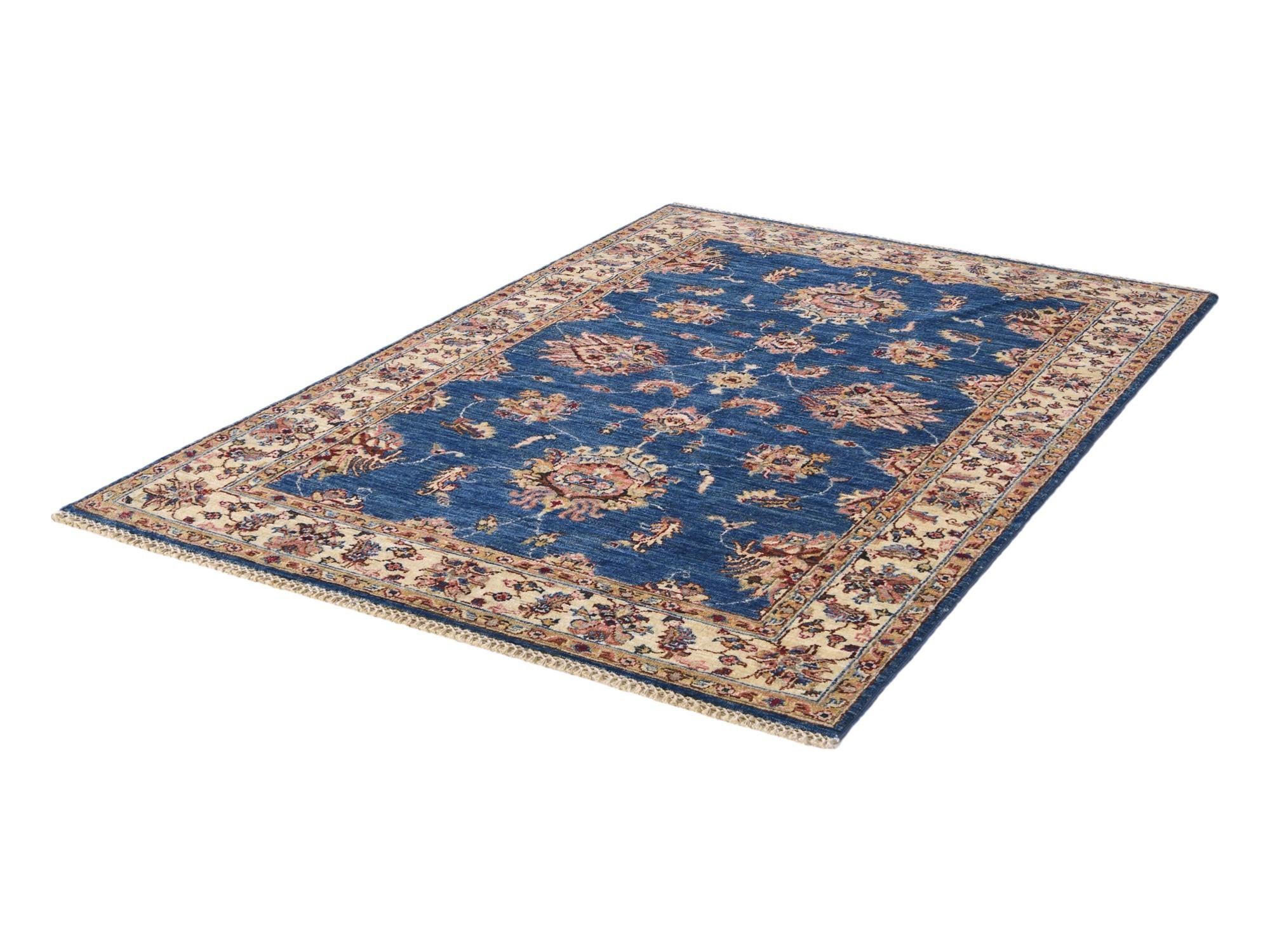 4' 1 x 6' Hand Knotted Peshawar Ziegler Rug