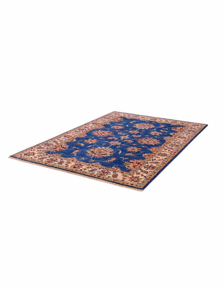 Detail image of 4' 1 x 6' Hand Knotted Peshawar Ziegler Rug