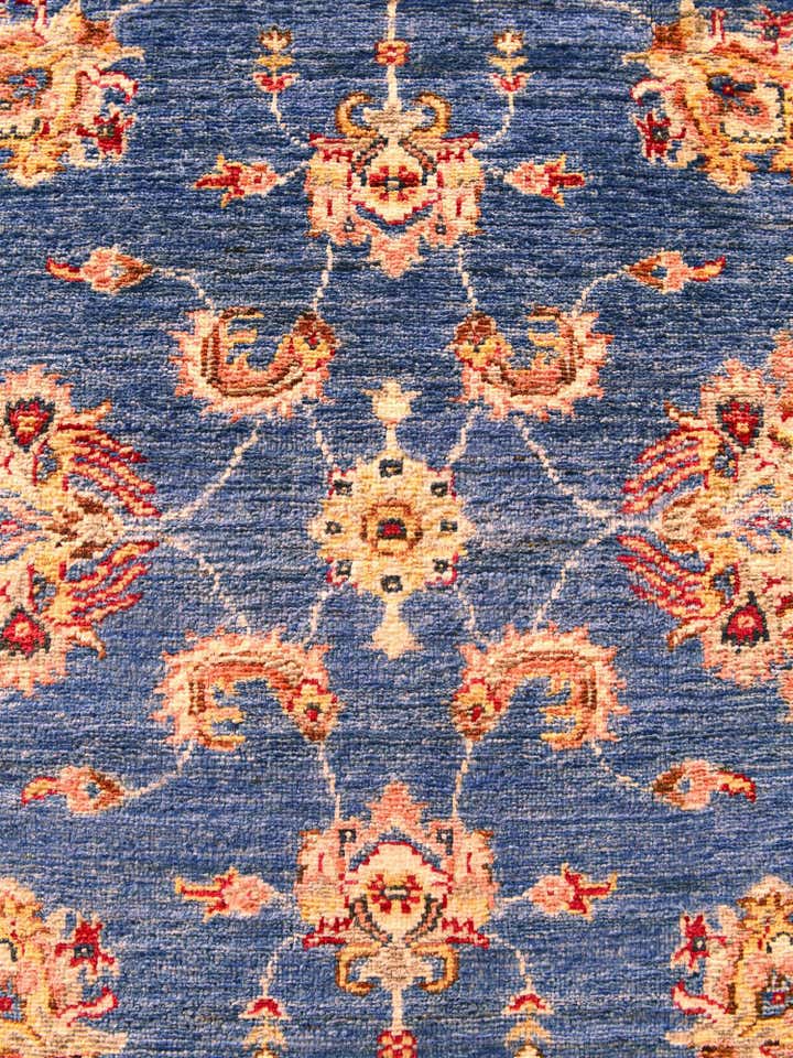 4' 1 x 6' Hand Knotted Peshawar Ziegler Rug