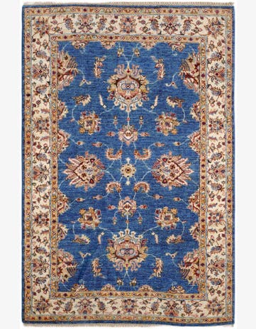 4' 1 x 6' Hand Knotted Peshawar Ziegler Rug