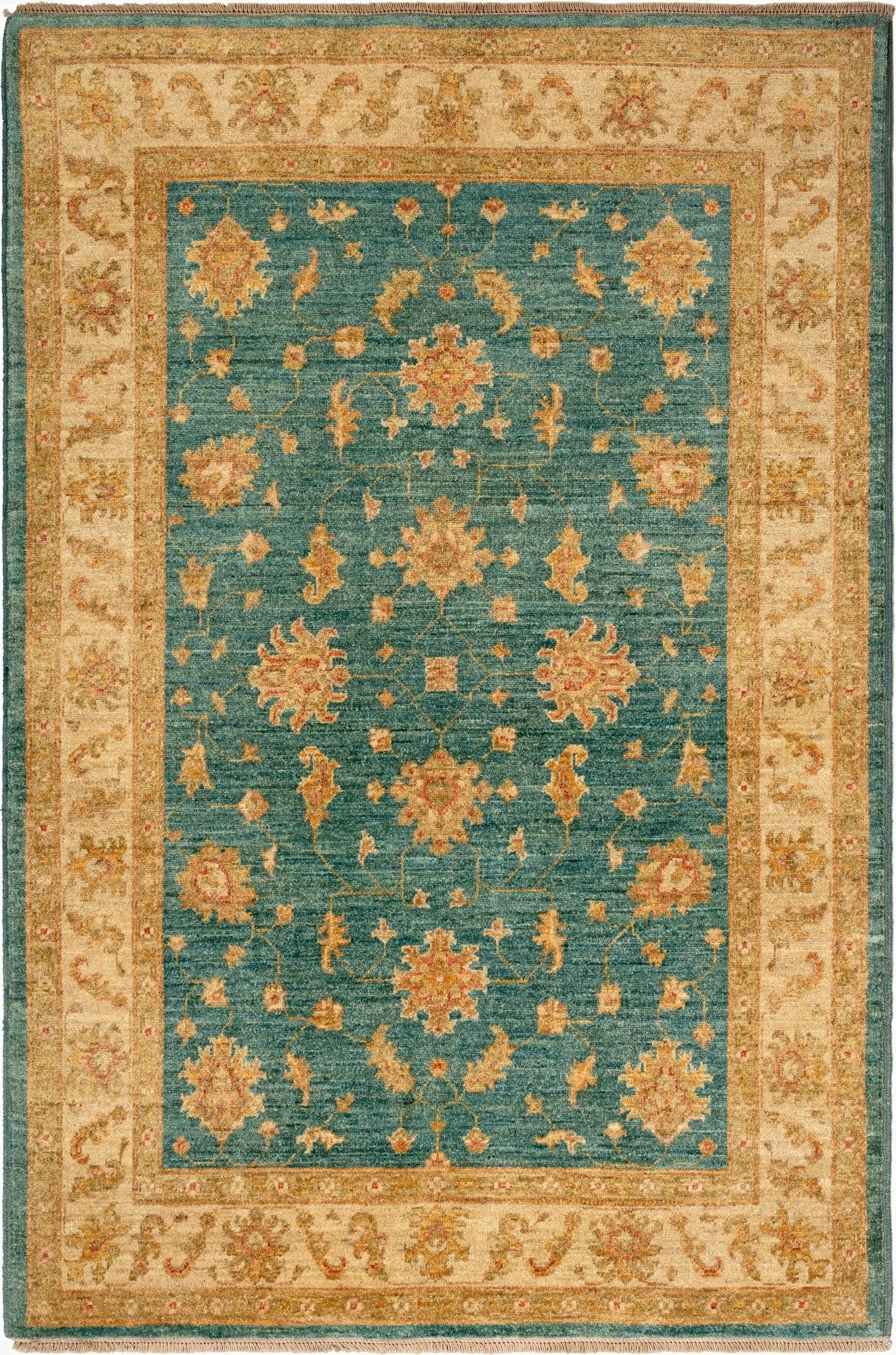 4' x 6' 2 Peshawar Ziegler Wool Rug
