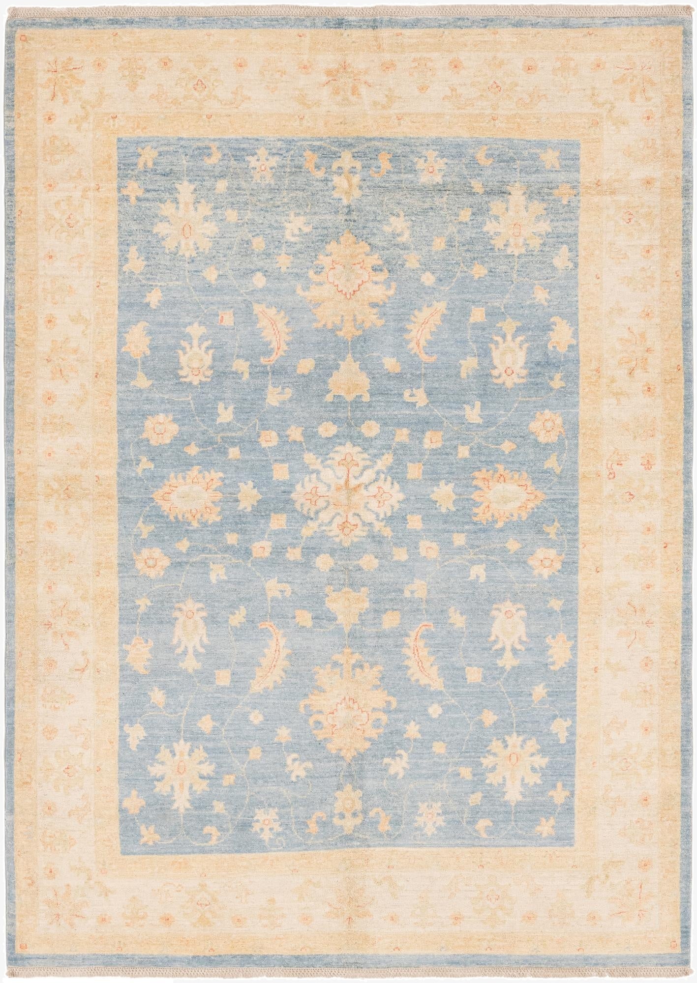 5' 2 x 8'  Hand Knotted Peshawar Ziegler Rug