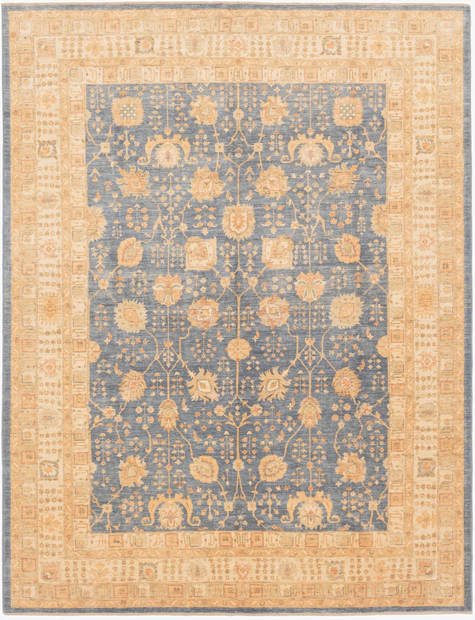 10' x 12' 10  Hand Knotted Peshawar Ziegler Rug