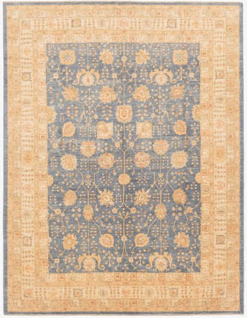 10' x 12' 10 Hand Knotted Peshawar Ziegler Rug