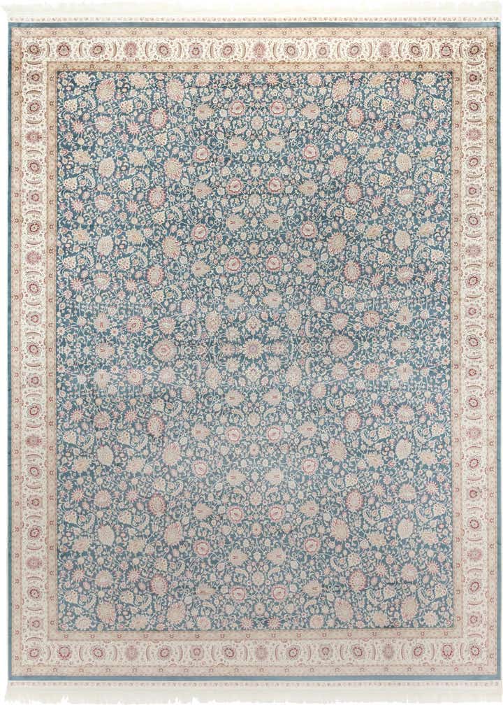 9' 2 x 12' 6 Qom Bamboo Silk Rug