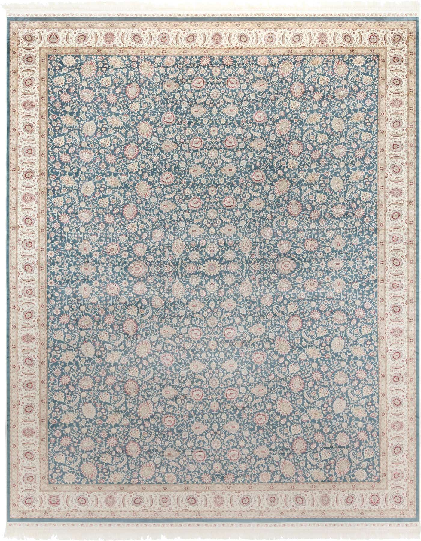 9' 2 x 12' 6 Qom Bamboo Silk Rug
