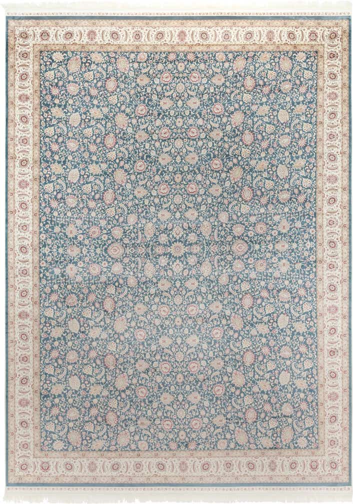9' 2 x 12' 6 Qom Bamboo Silk Rug