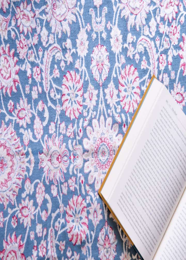 9' 2 x 12' 6 Qom Bamboo Silk Rug