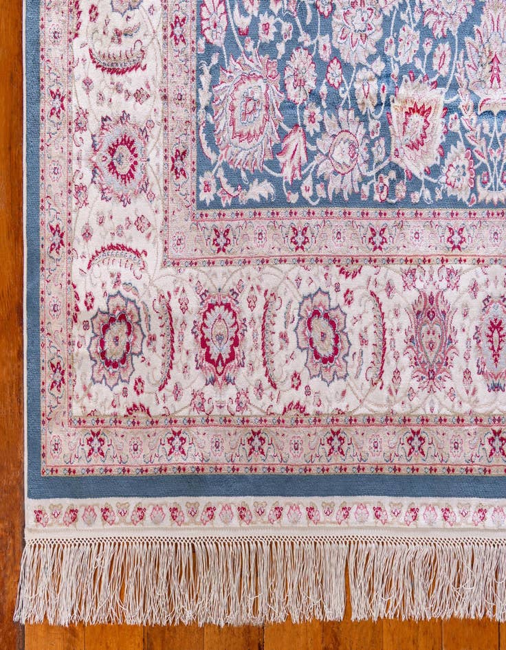Detail image of 9' 2 x 12' 6 Qom Bamboo Silk Rug