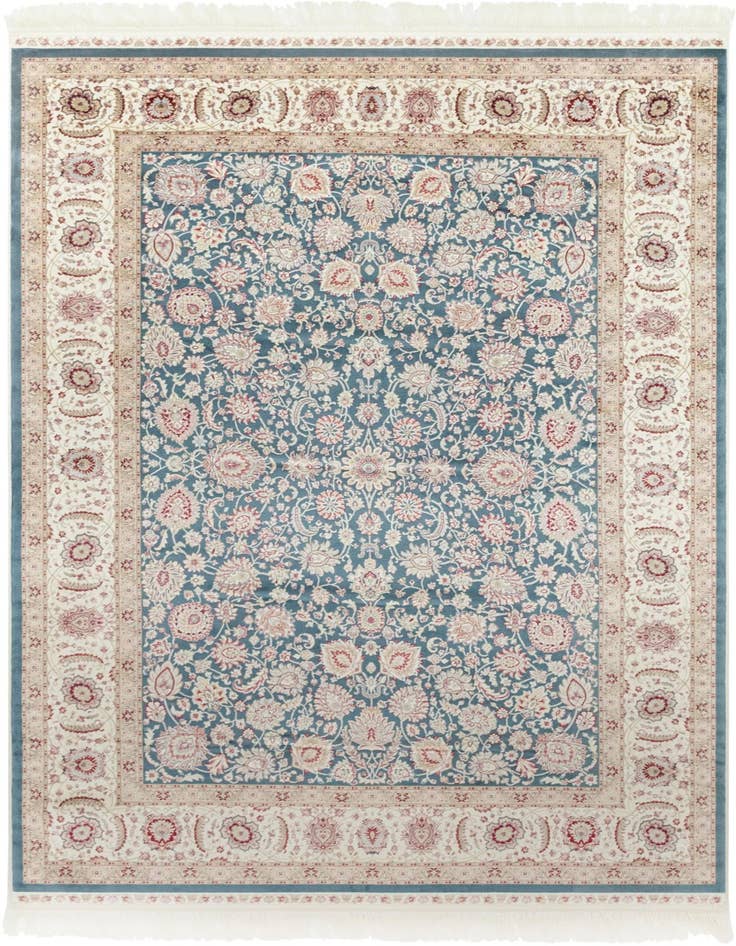 Detail image of 5' x 7' 5 Qom Bamboo Silk Rug