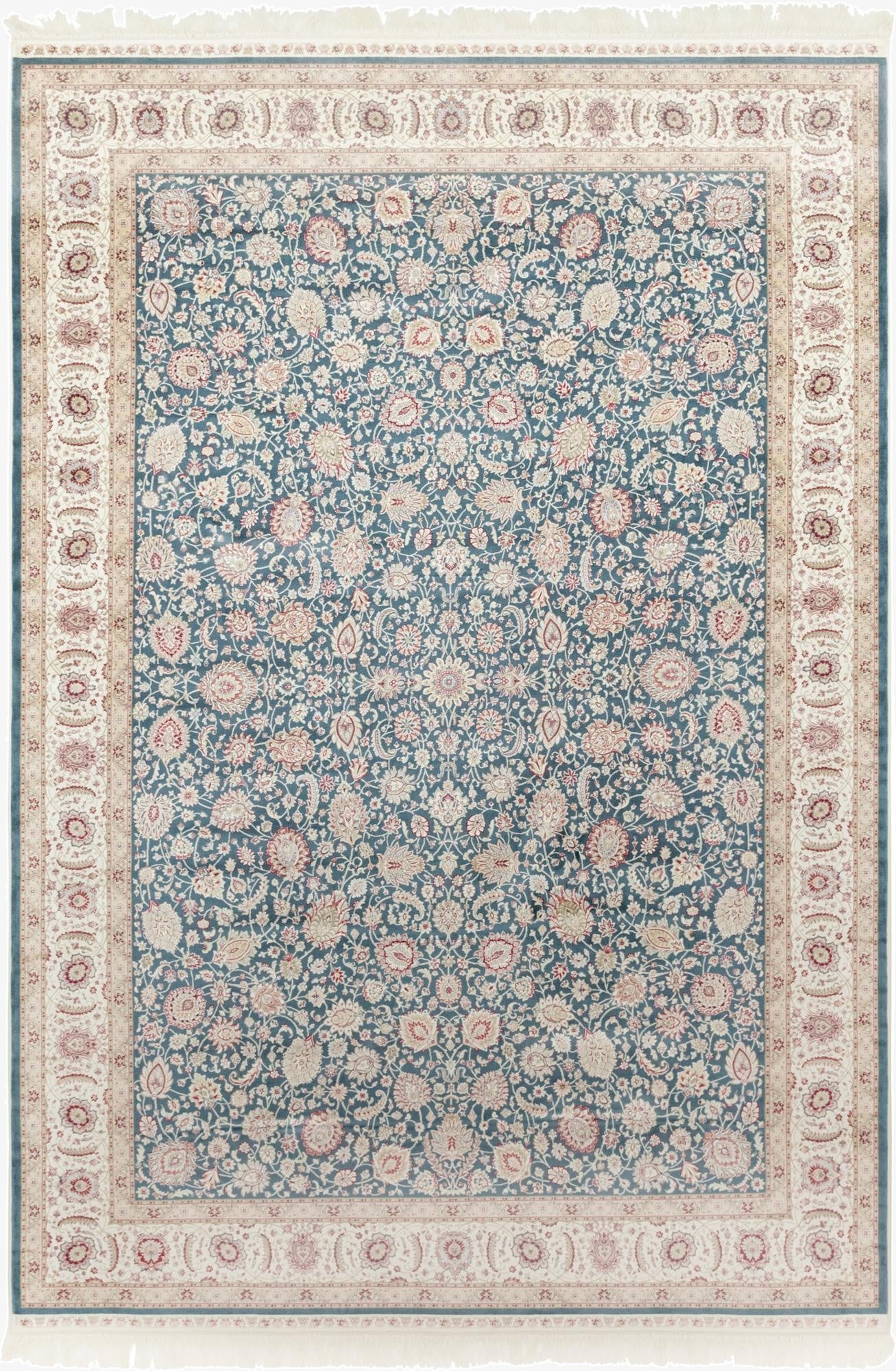 6' 7 x 9' 10 Qom Bamboo Silk Rug