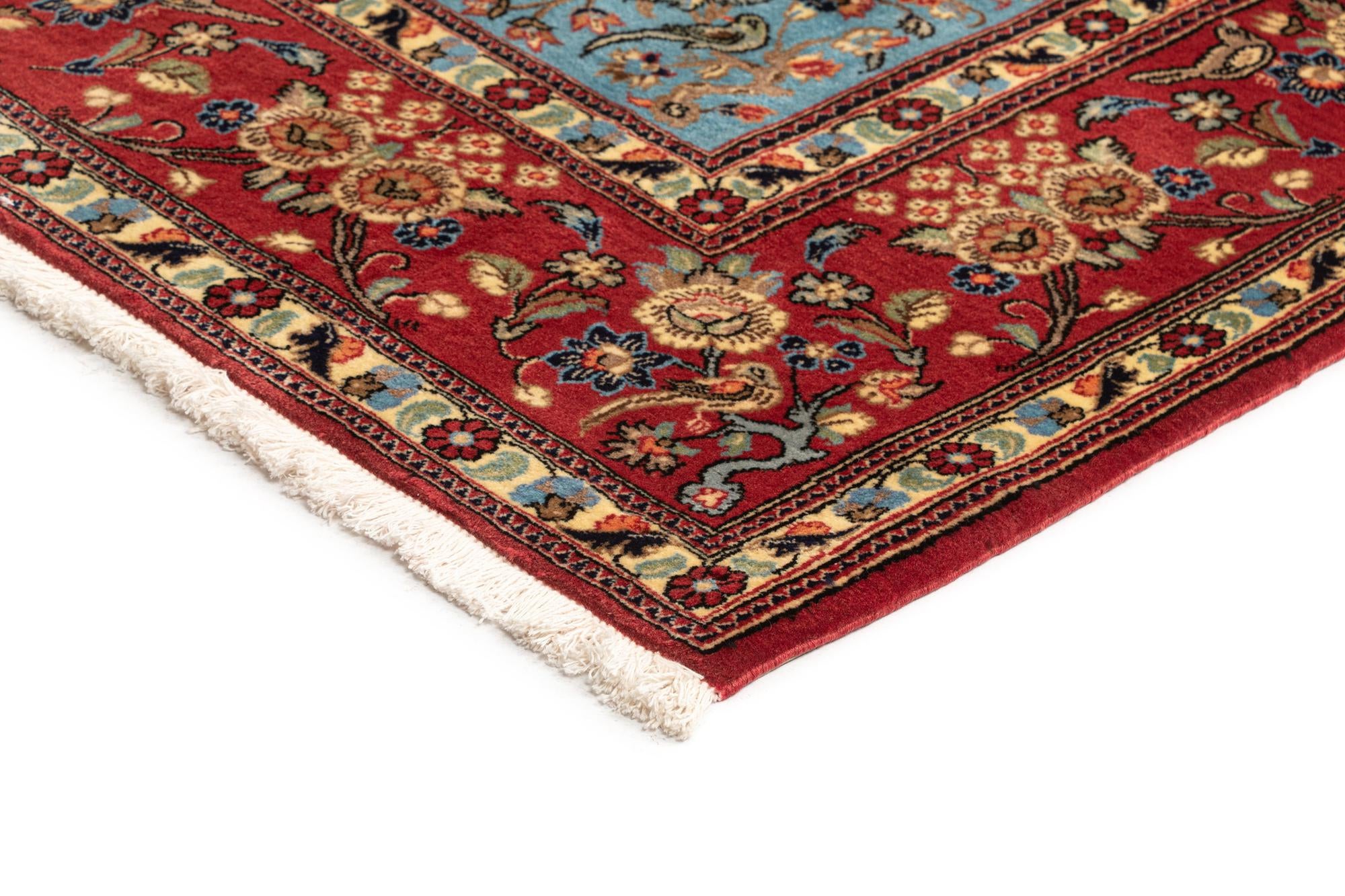 6' 7 x 9' 7 Hand Knotted Qom Persian Rug