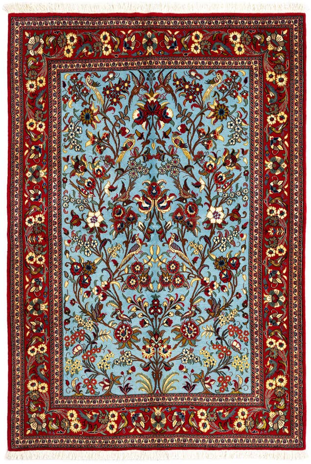 Detail image of 4' 8 x 6' 11 Qom Rug