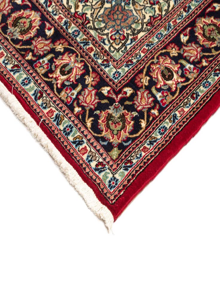 Detail image of 4' 9 x 7' 2  Hand Knotted Qom Persian Rug