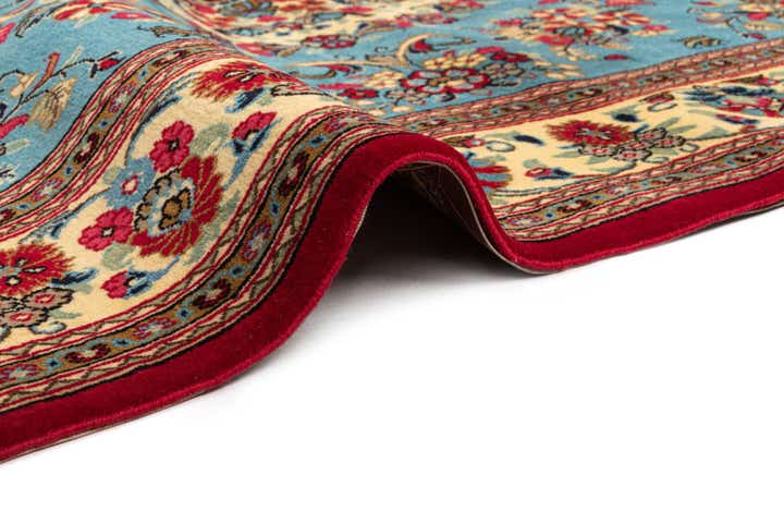 4' 9 x 6' 10 Hand Knotted Qom Persian Rug