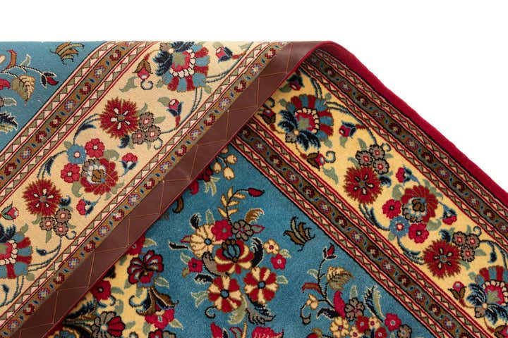 4' 9 x 6' 10 Hand Knotted Qom Persian Rug