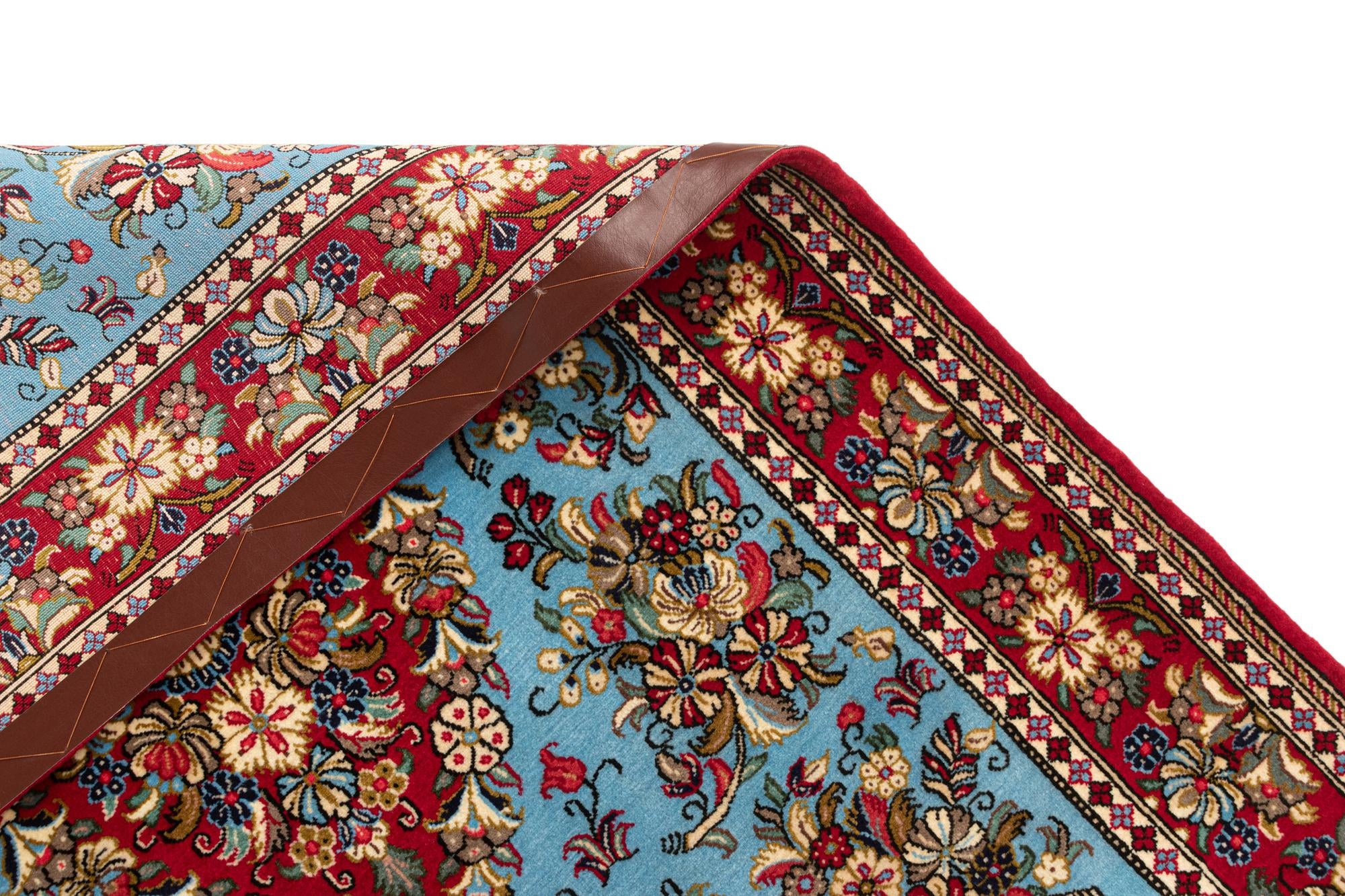 3' 5 x 5' 1 Hand Knotted Qom Persian Rug