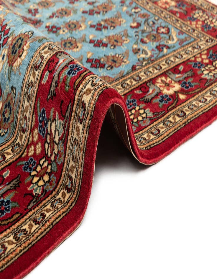 Detail image of 3' 5 x 5'  Hand Knotted Qom Persian Rug