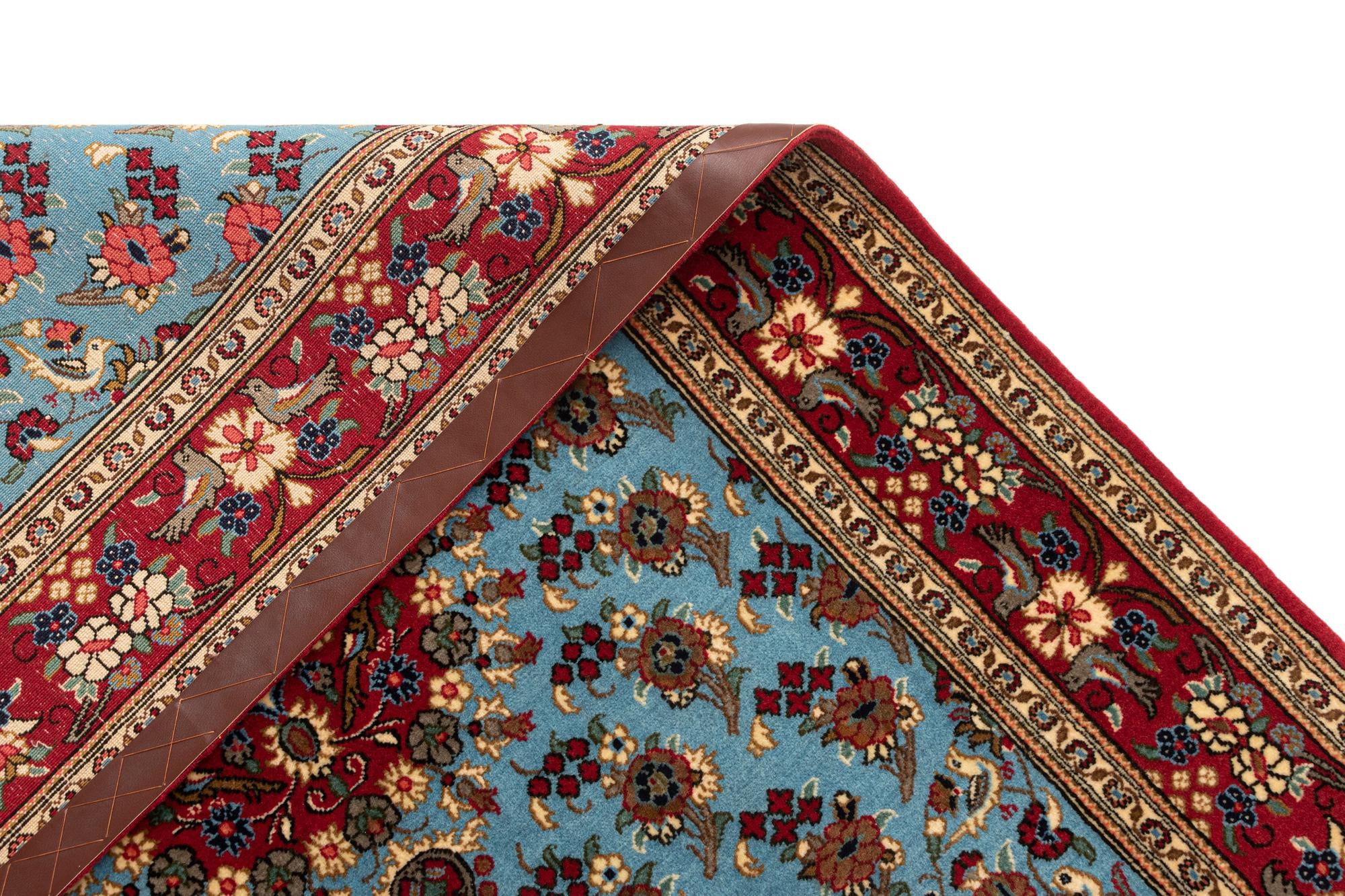 3' 5 x 5' Hand Knotted Qom Persian Rug